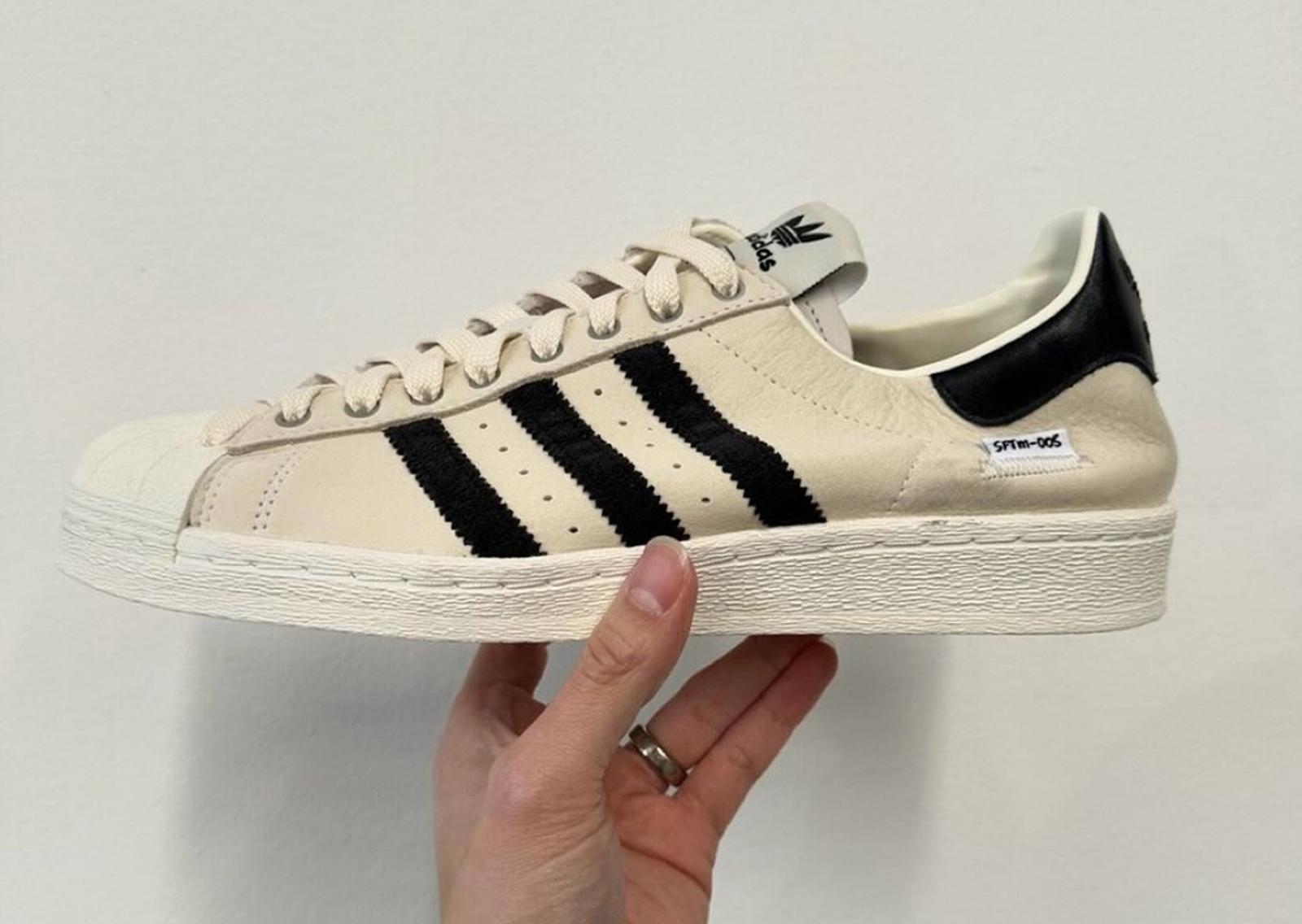 SFTM x adidas Superstar White Lateral