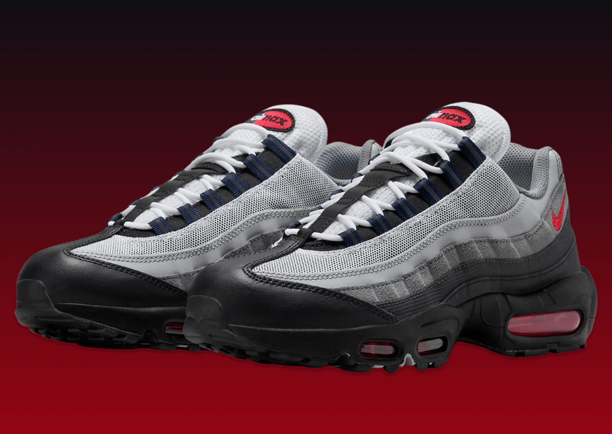 Nike Air Max 95 Black Track Red Anthracite