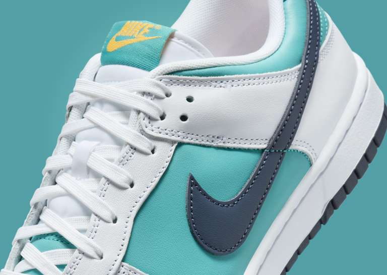 Nike Dunk Low Dusty Cactus Thunder Blue Midfoot Detail