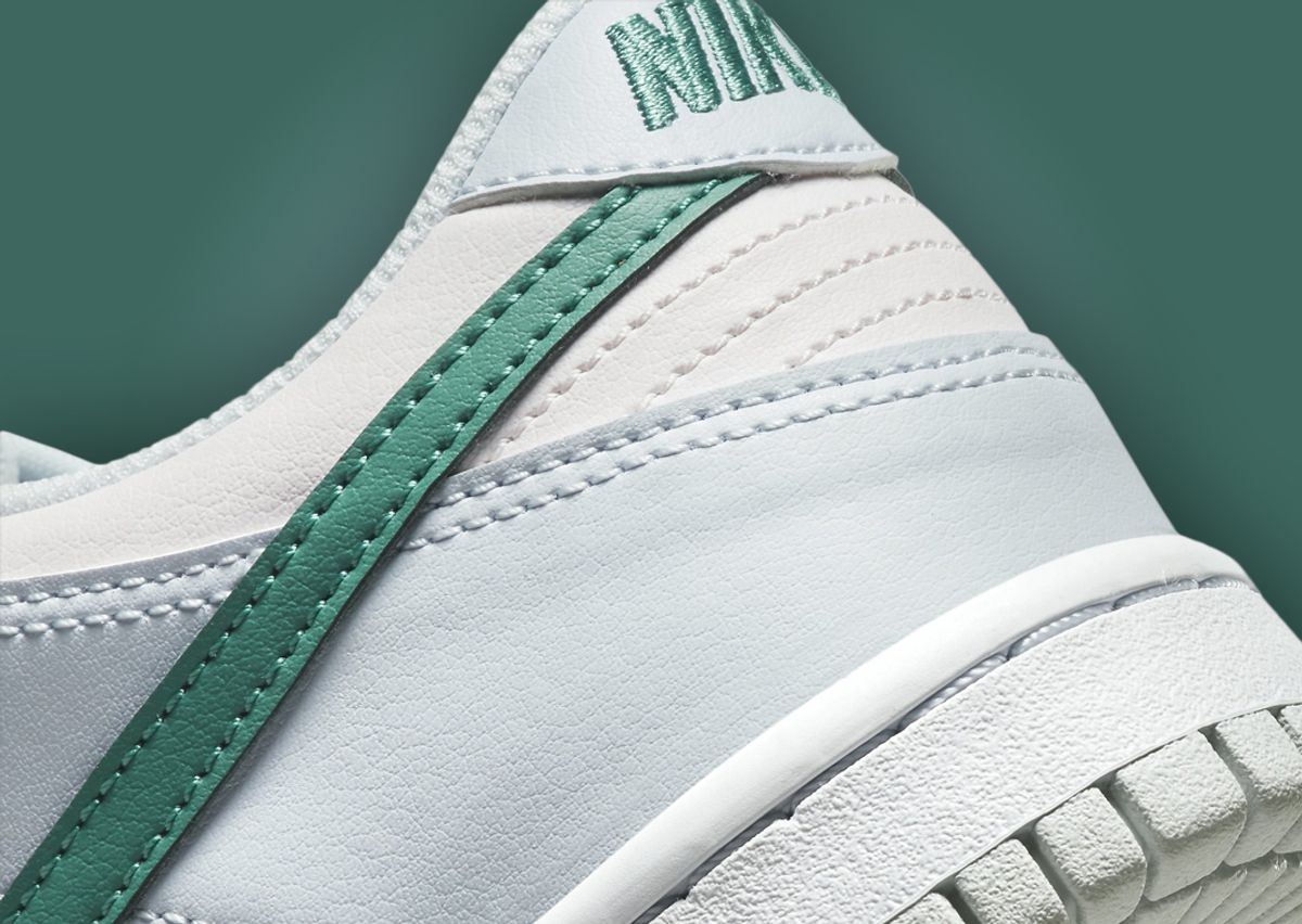 The Nike Dunk Low Football Grey Mineral Teal Pearl Pink Is Made For ...