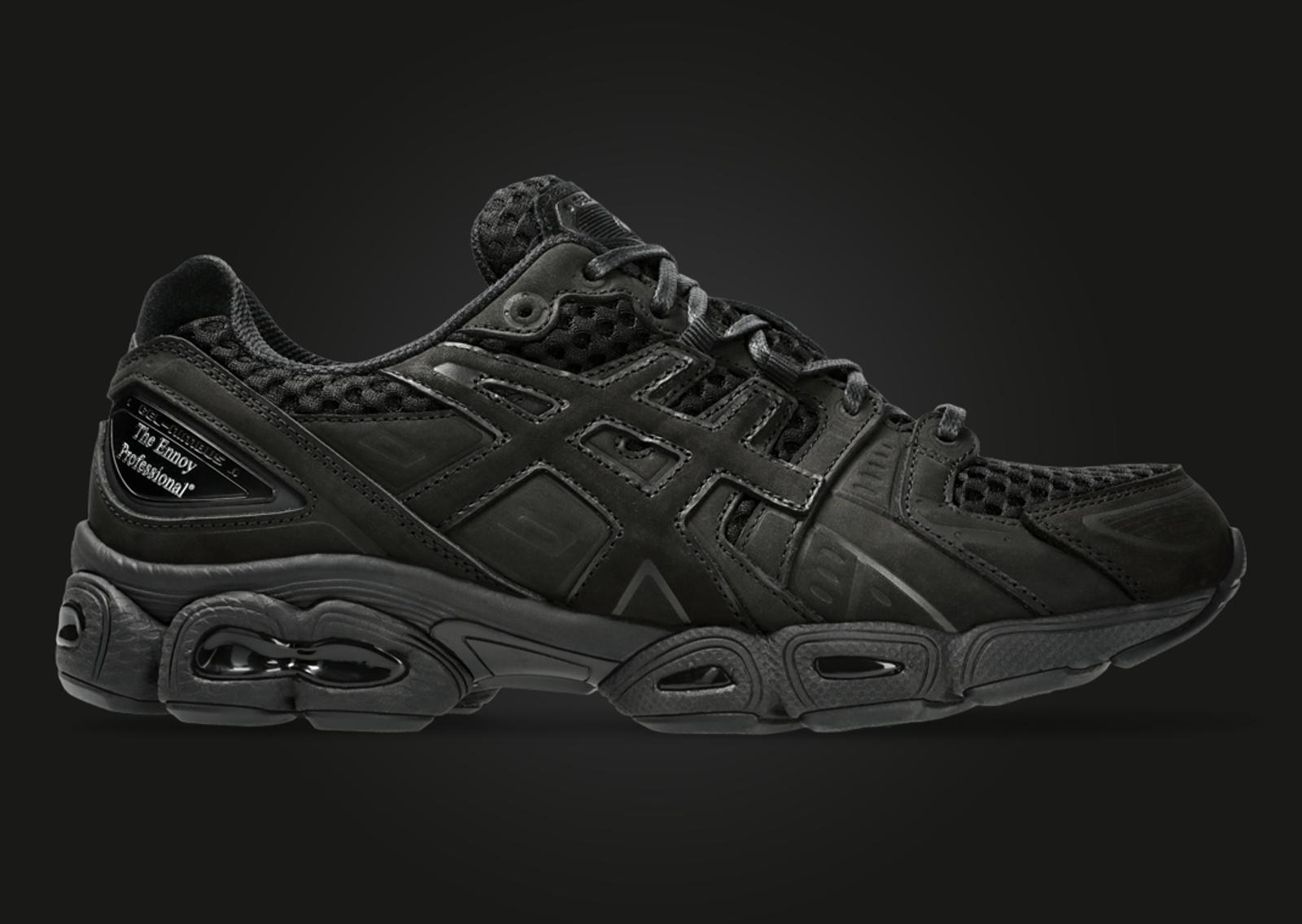 The Ennoy Professional x Asics Gel-Nimbus 9 Triple Black Lateral