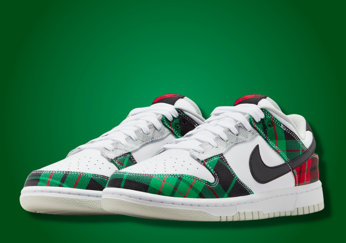Green and top red nikes