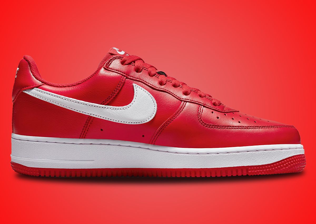 Nike's Air Force 1 Low Arrives In A Fiery Hot University Red