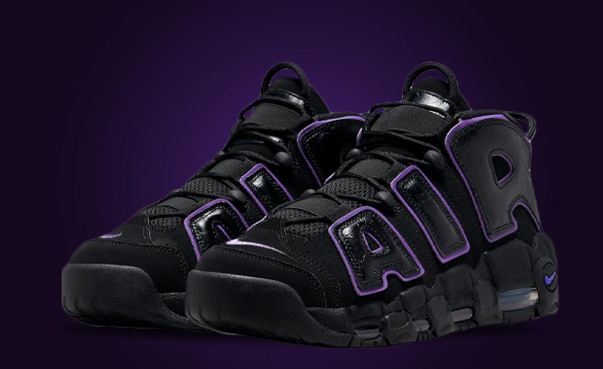 Black Cracked Leather Appears On This Nike Air More Uptempo