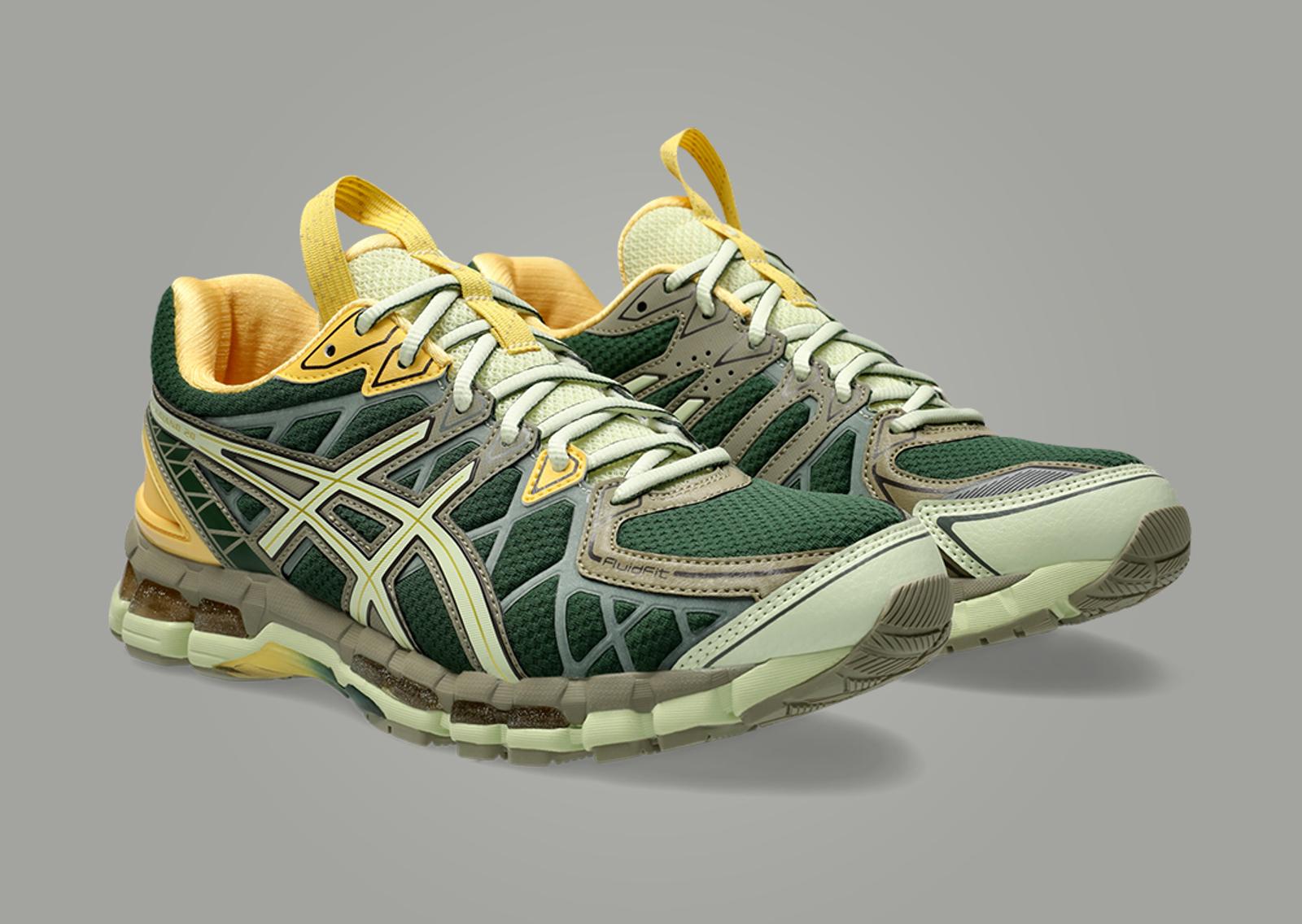 Kiko Kostadinov x Asics UB10-S Gel-Kayano 20 Hunter Green Angle