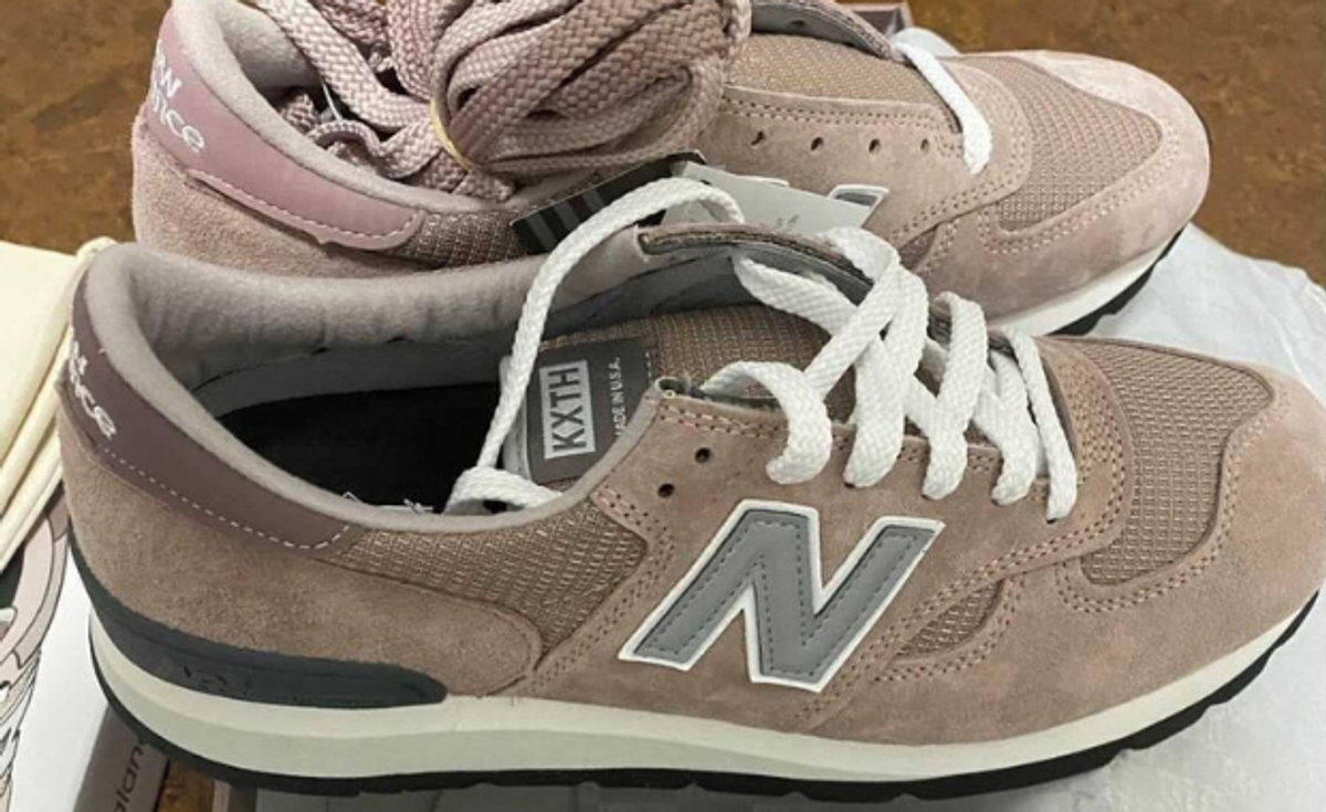Kith Covers The New Balance 990v1 In Dusty Rose