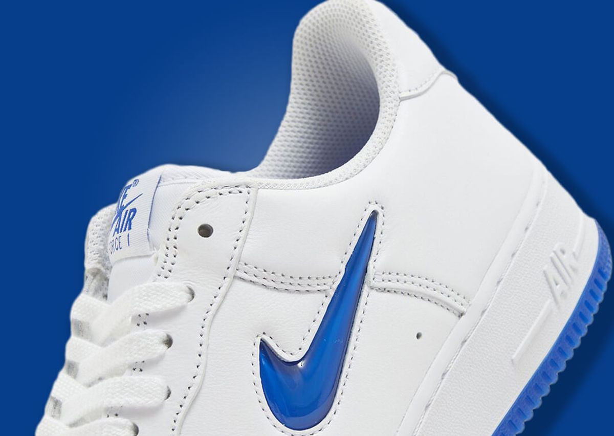 Nike Adds a Jewel Swoosh to the White Royal Air Force 1 Low