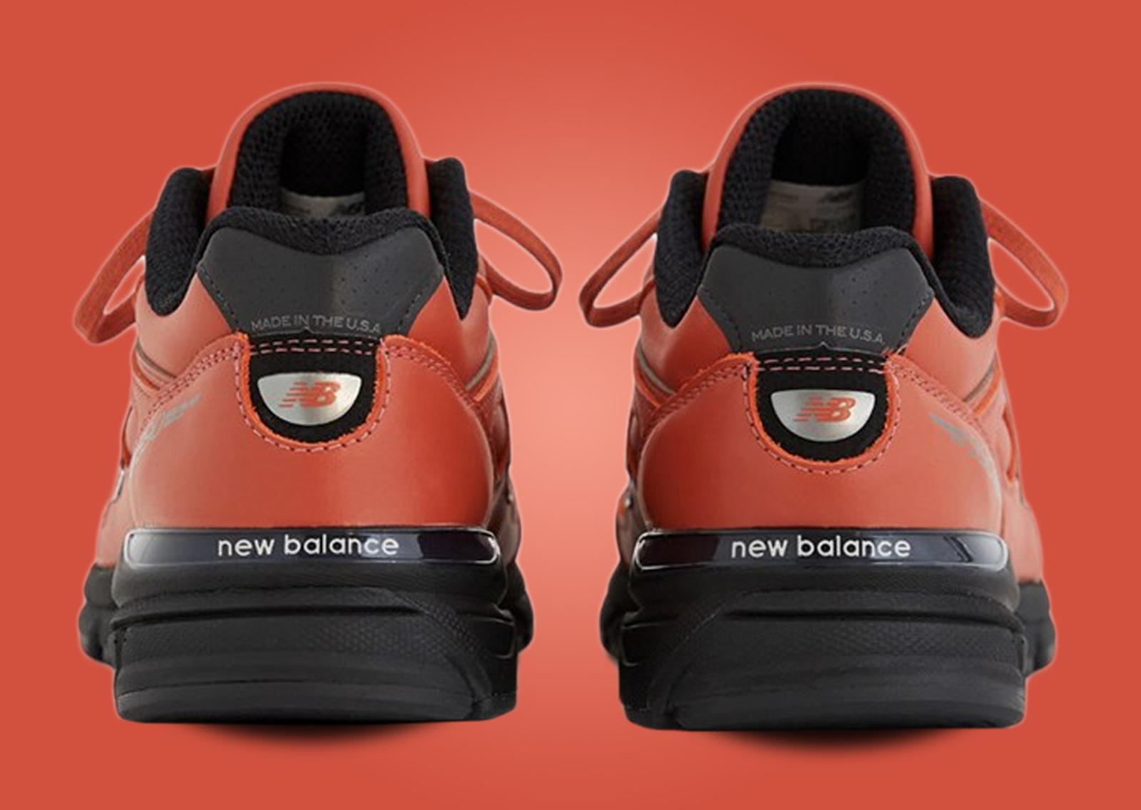 New Balance 990v4 Made in USA Mahogany Black Heel