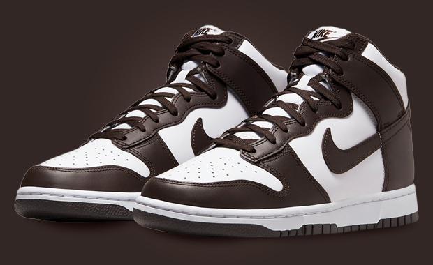 Velvet Brown Leather Drapes Over The Nike Dunk High