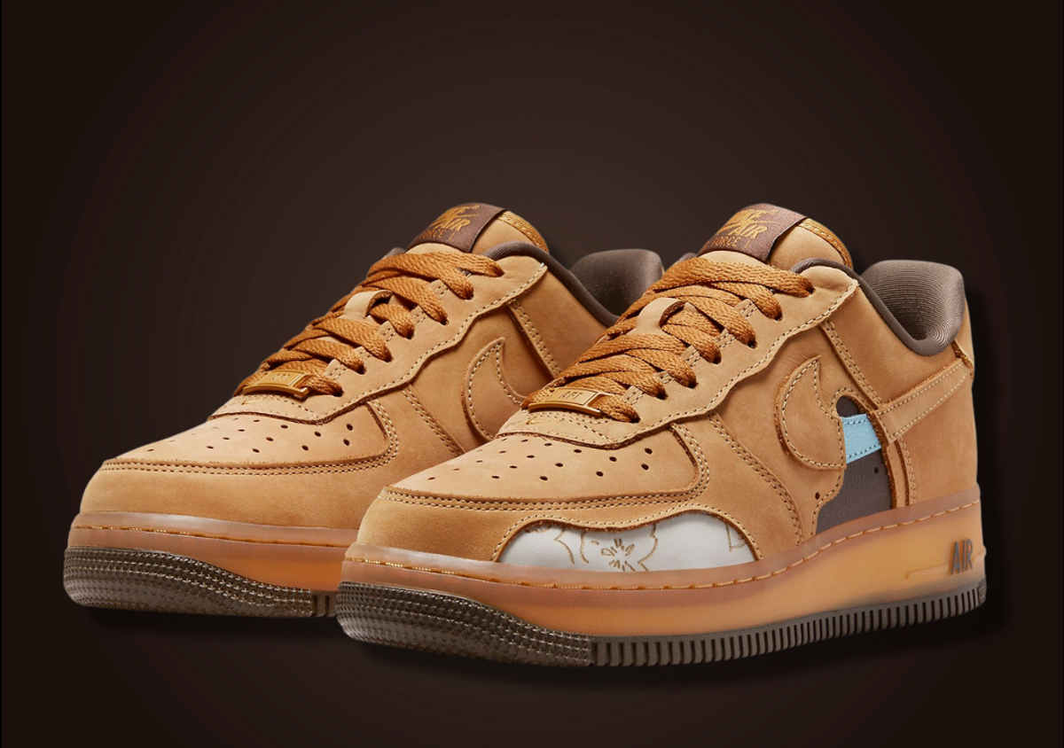 See Inside The Nike Air Force 1 Low Cut Out CO.JP Wheat