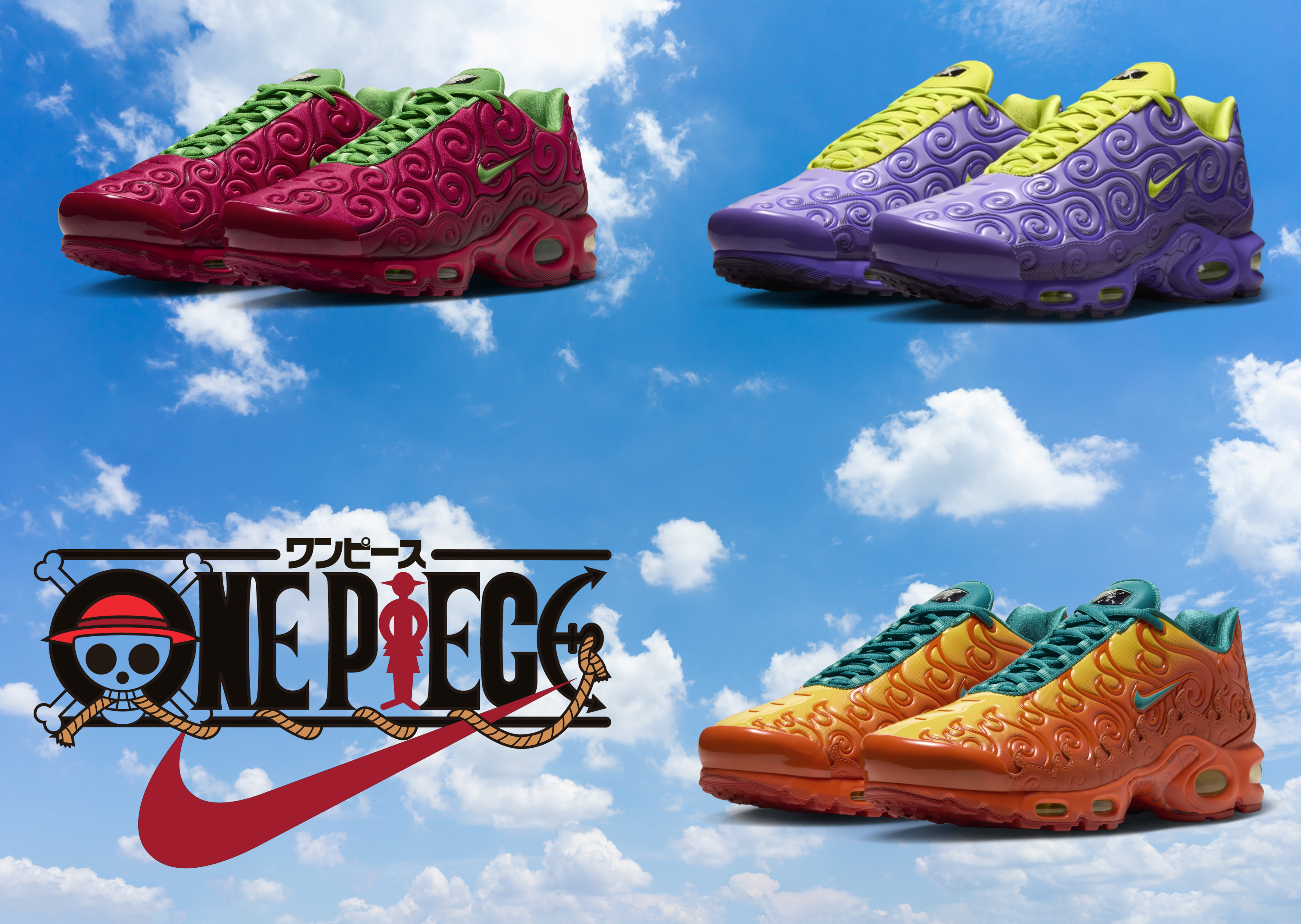 Nike's One Piece Air Max Plus Devil Fruits Collection Releases