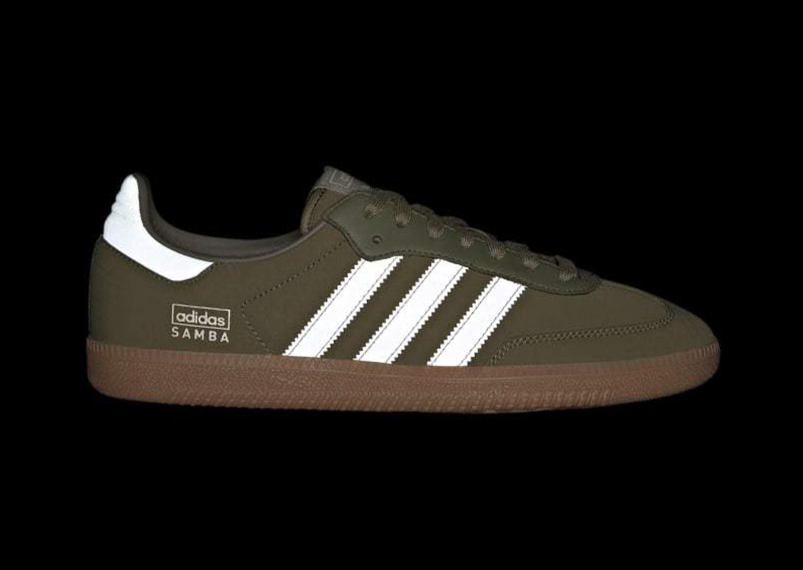 adidas Samba OG Focus Olive 3M Detail