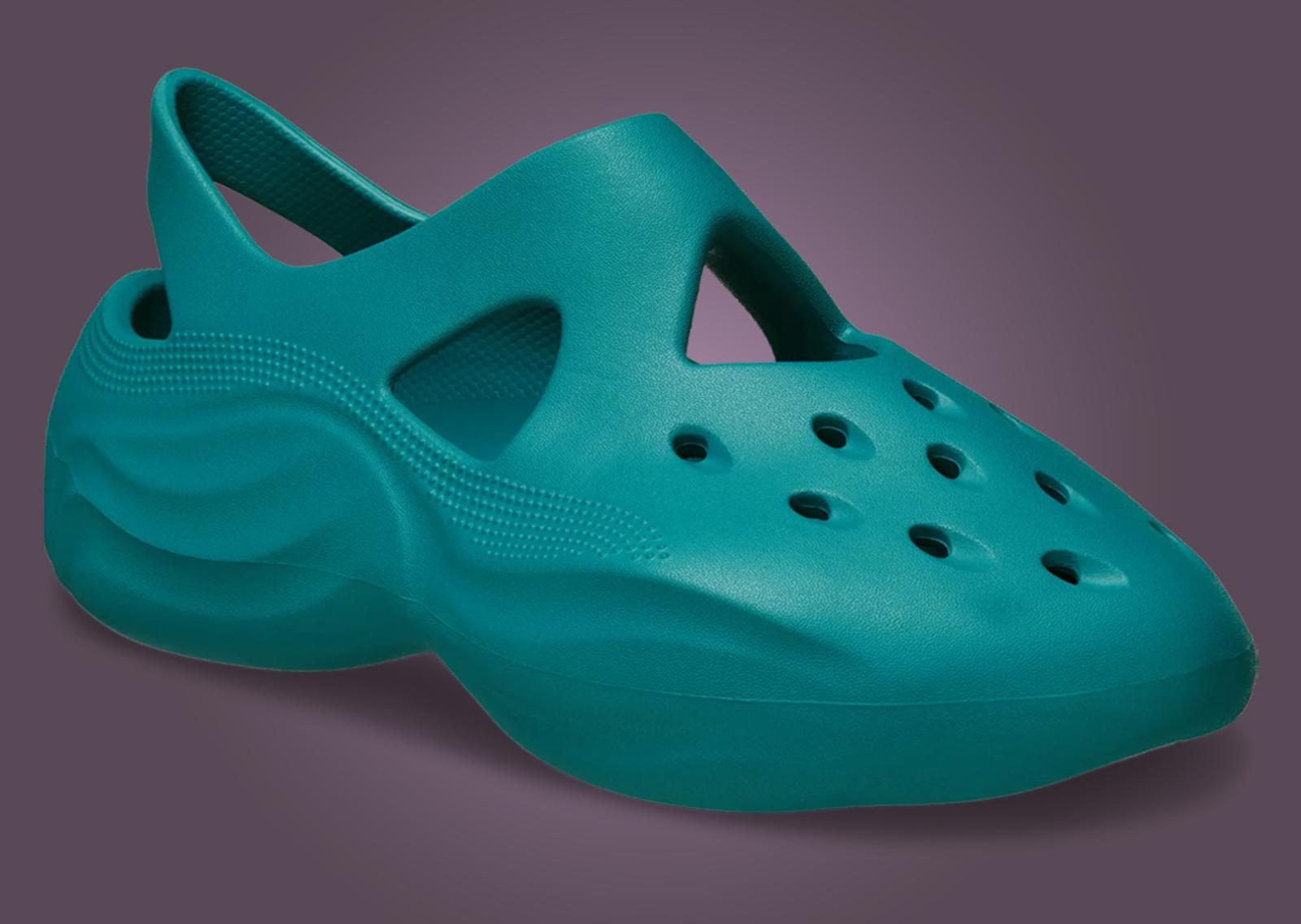 Dingyun Zhang x Crocs Diffuser Aqua Blue Angle