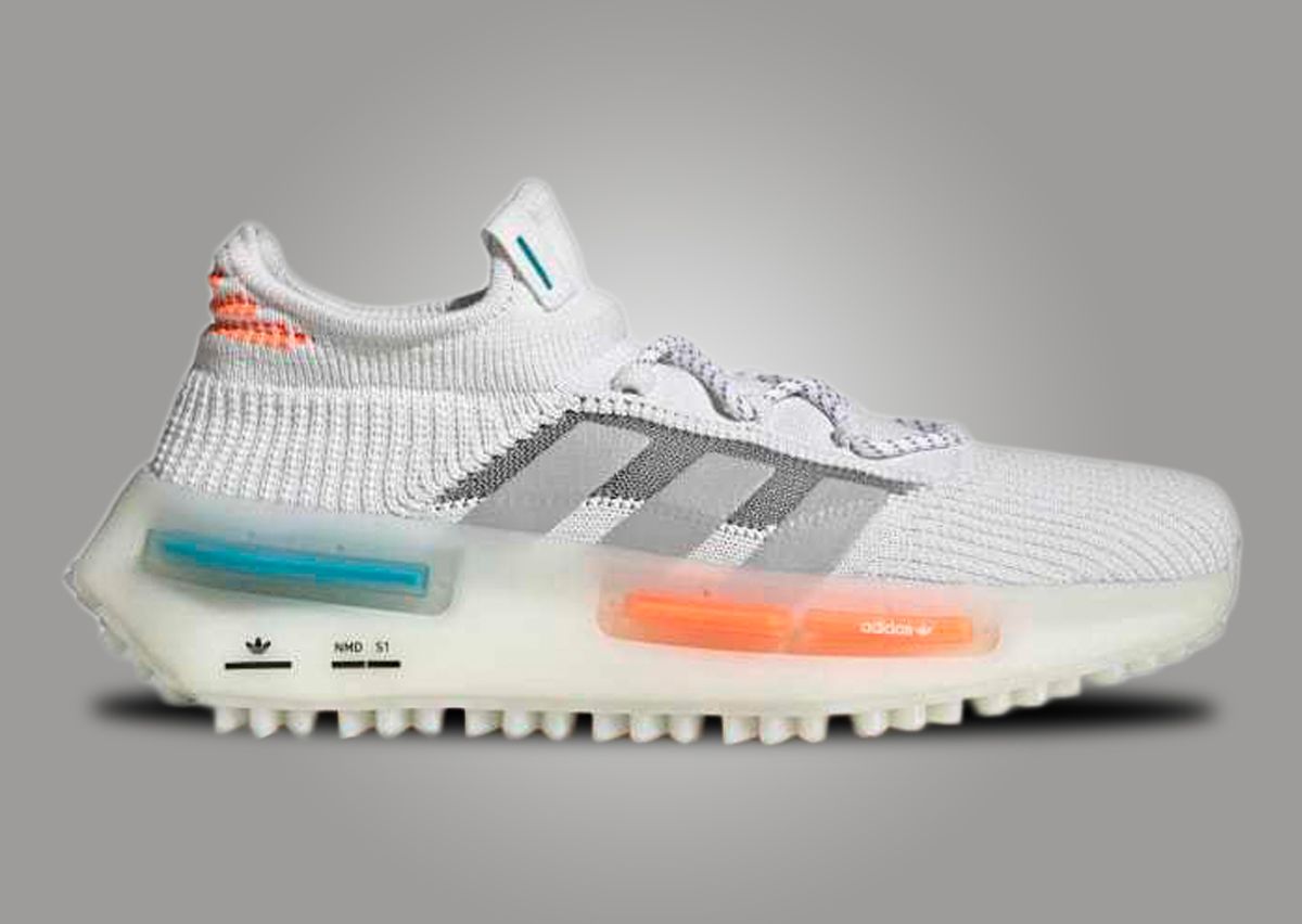 Nmd r1 white blue orange Clearance