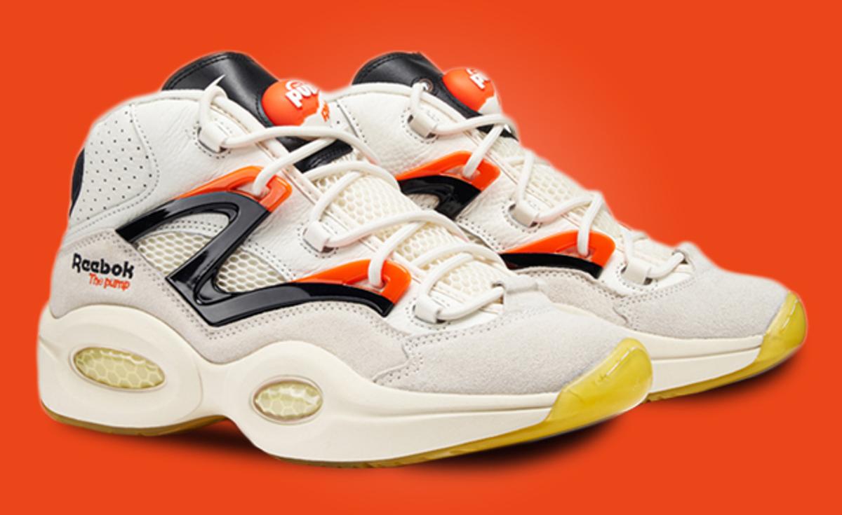 The Reebok Question Pump Chalk Fuses Two Iconic Reebok Sneakers