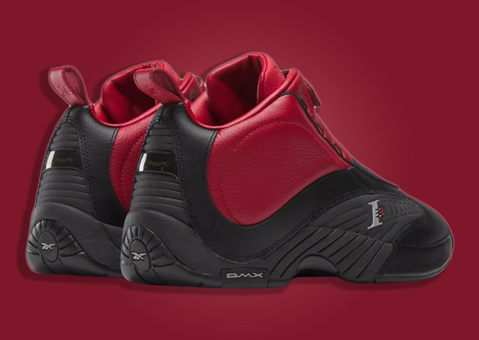 Reebok Answer 4 Flash Red Core Black Heel Angle