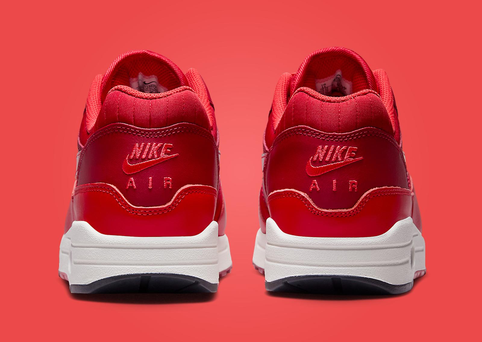 Nike Air Max 1 All Red Everything Heel