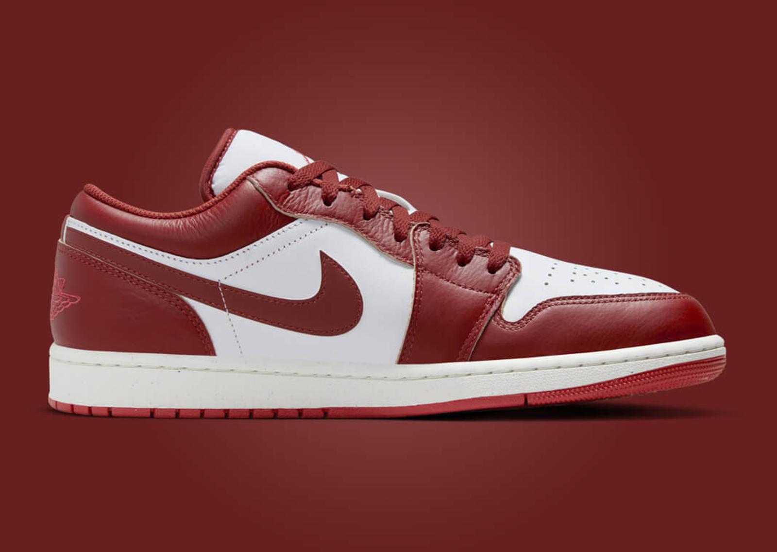 Air Jordan 1 Low Dune Red Medial