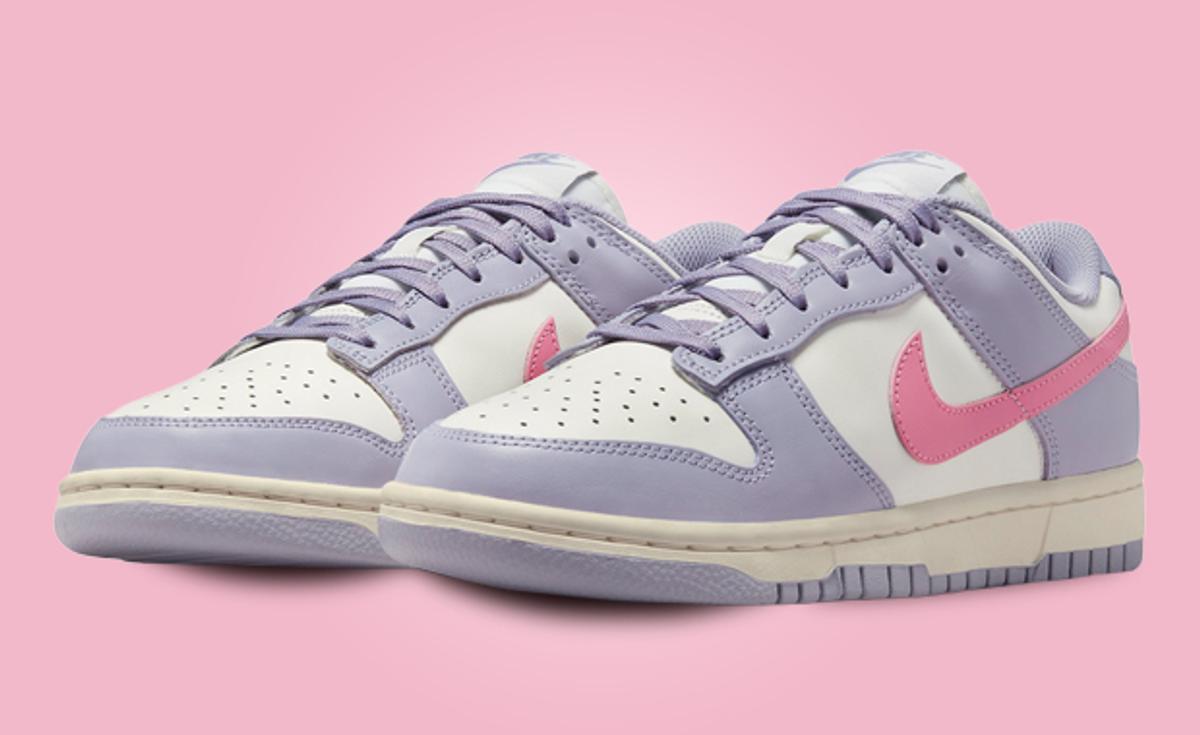 Indigo Haze And Coral Chalk Take Over This Nike Dunk Low