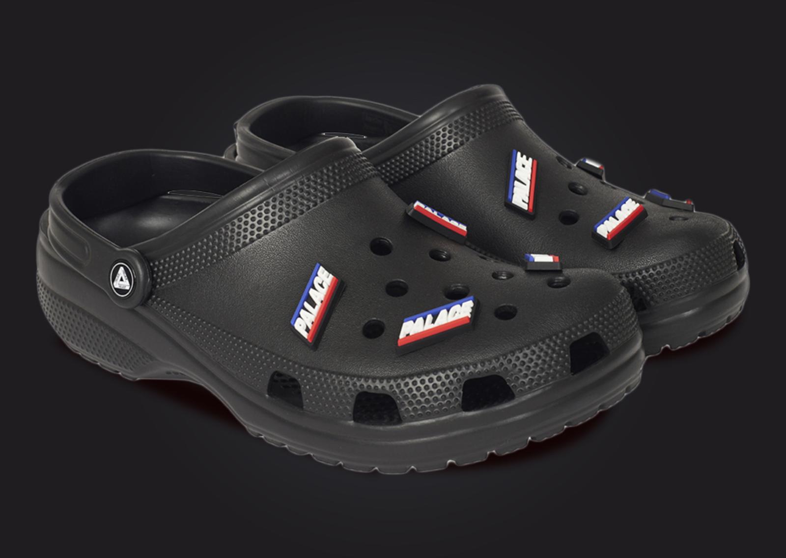 Palace x Crocs Classic Clog Black Angle