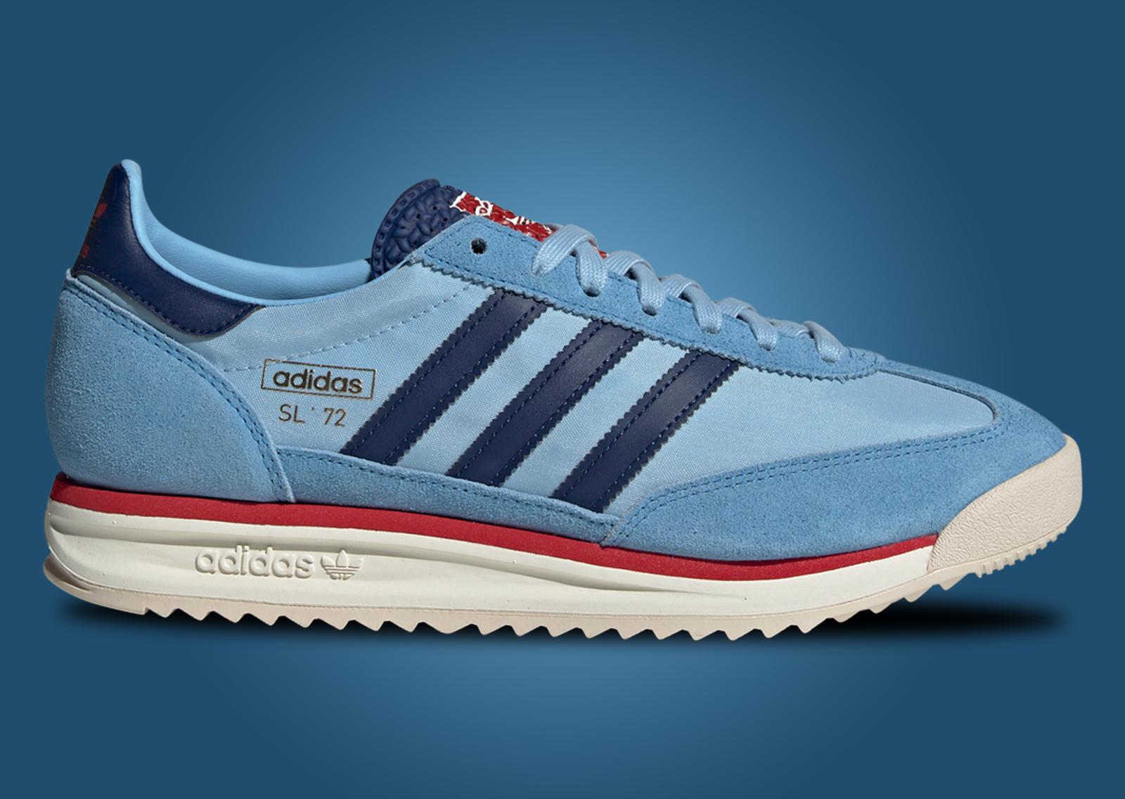 adidas SL 72 RS Light Blue Dark Blue Lateral