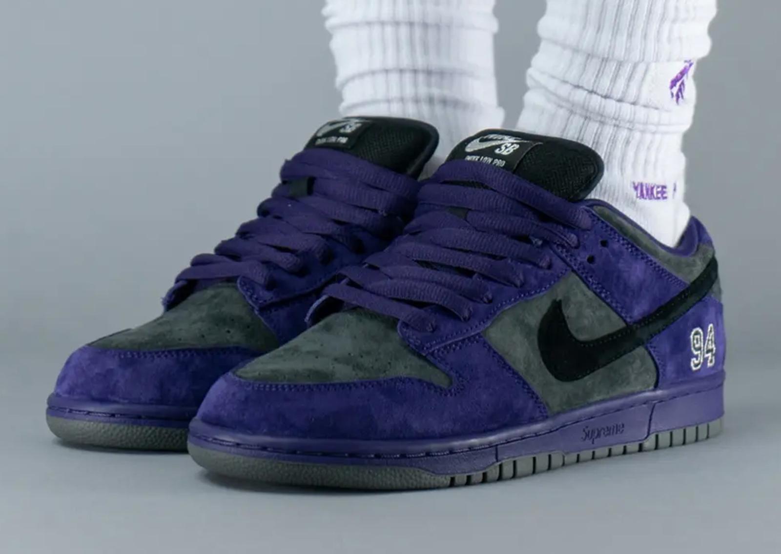 Supreme x Nike SB Dunk Low Ink Angle