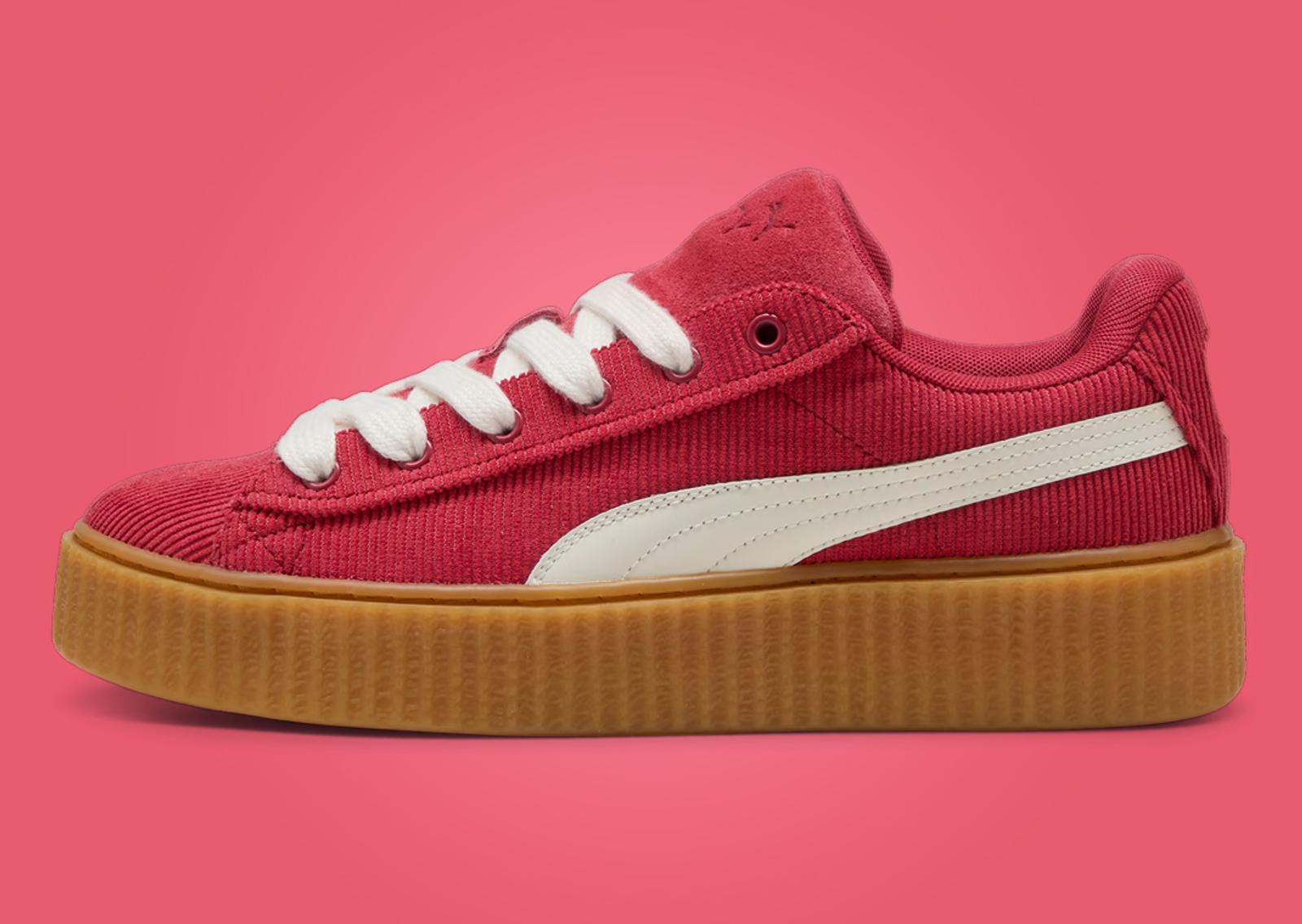 Fenty x Puma Creeper Phatty Corduroy Red Gum Lateral