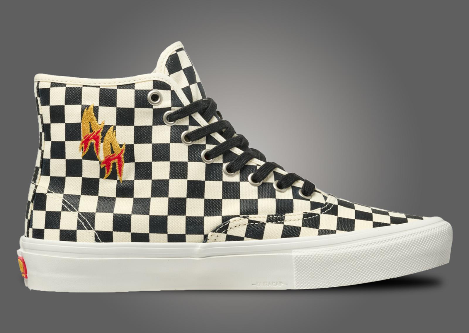 Andrew Allen x Vans Skate Authentic High Checkerboard Medial