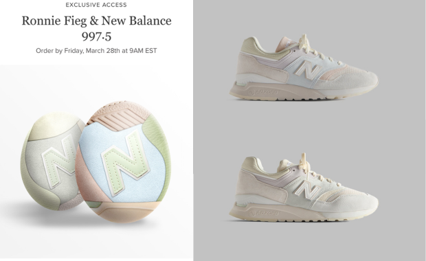 New Balance 997.5 Ronnie Fieg Kith Easter White Ice Blue