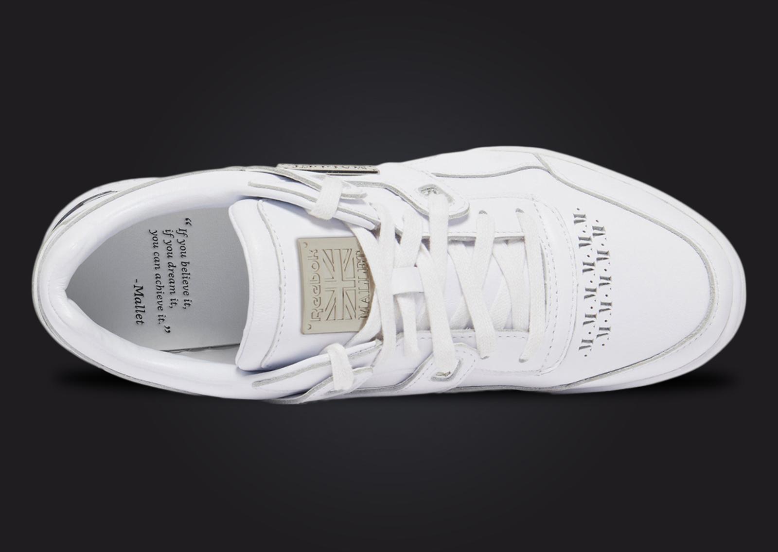 Mallet London x Reebok Workout Plus Lo White Top