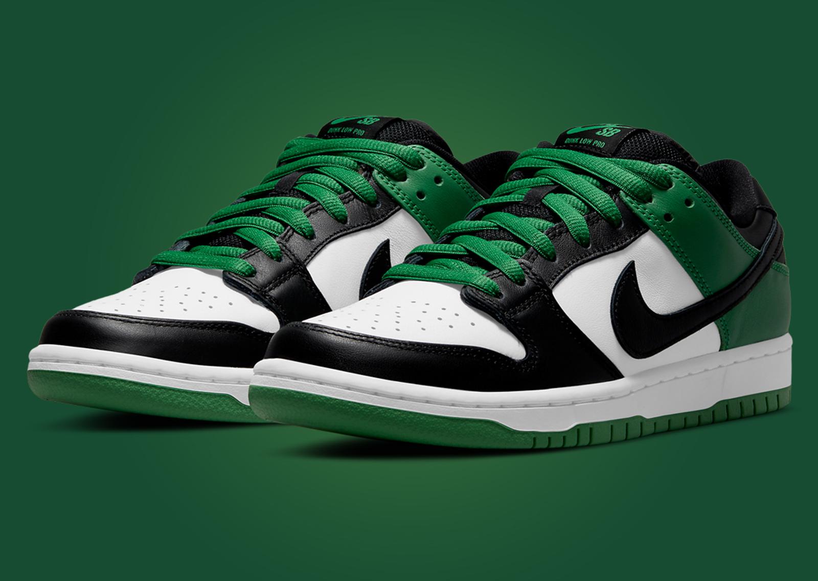 Nike SB Dunk Low Classic Green Angle