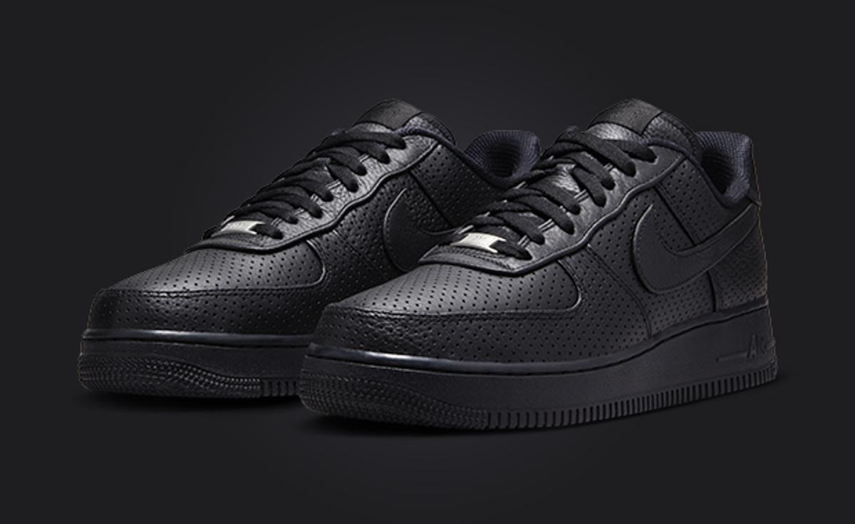 Nike Air Force 1 Low Black Perforations