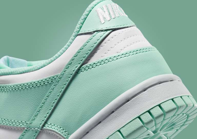 Nike Dunk Low White Mint Foam (GS) Heel