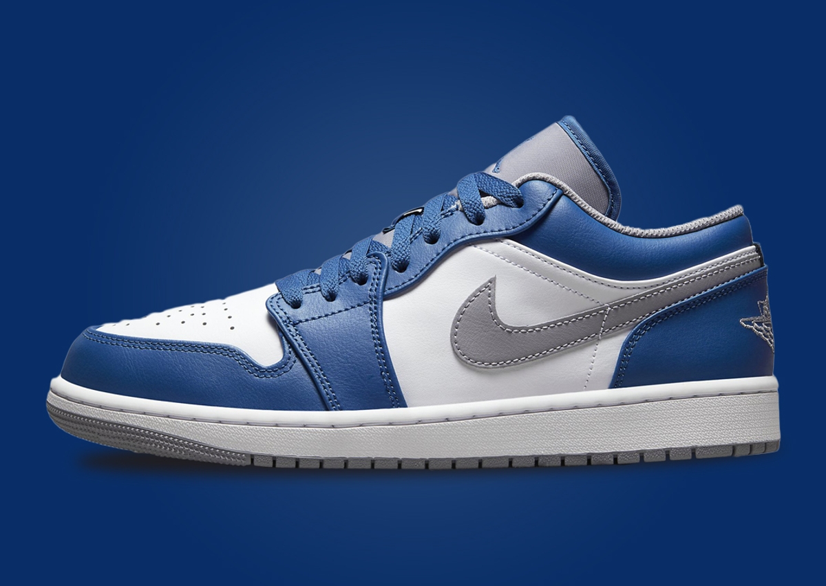 Air Jordan 1 Low True Blue Cement