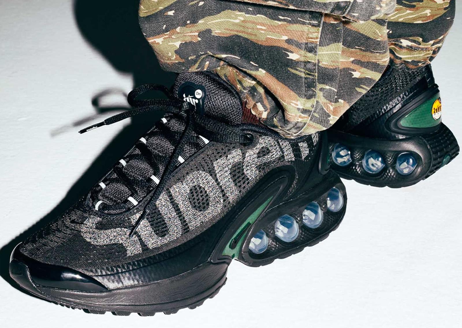 Supreme x Nike Air Max DN Black On-Foot