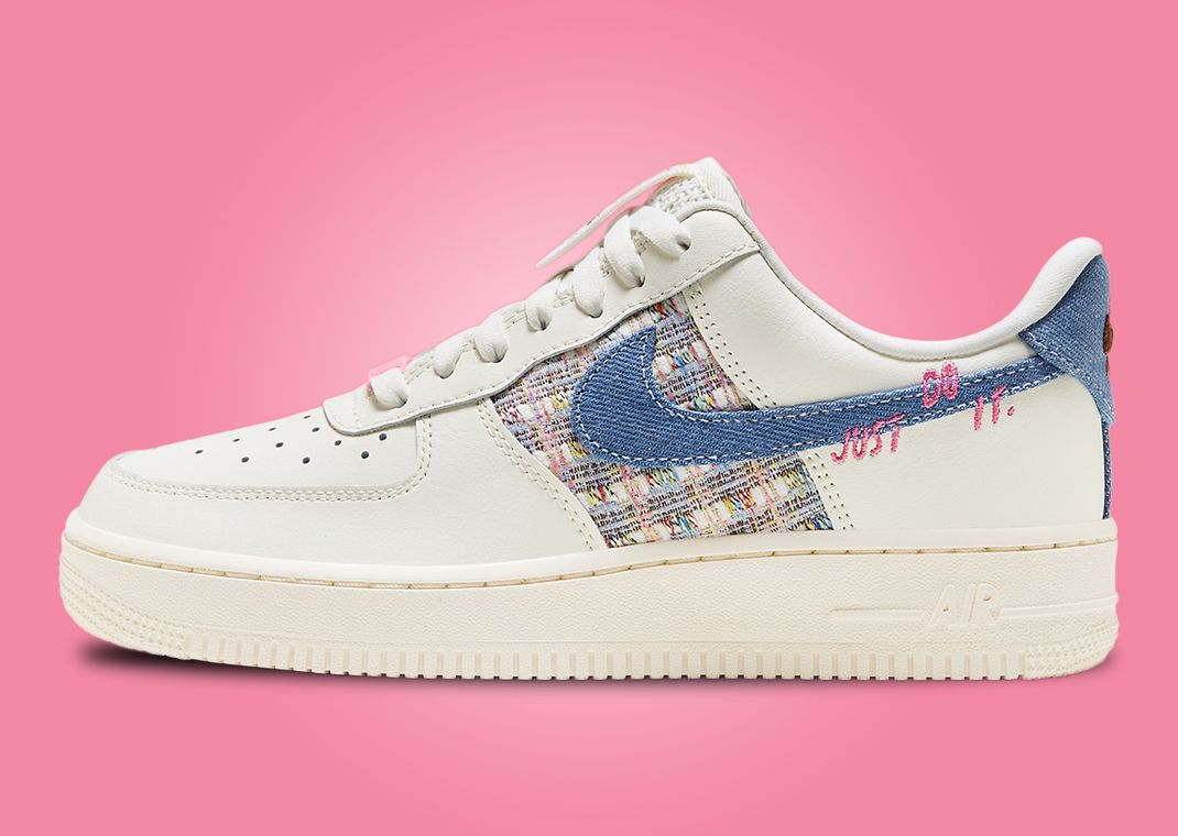 nike air force 1 denim swoosh