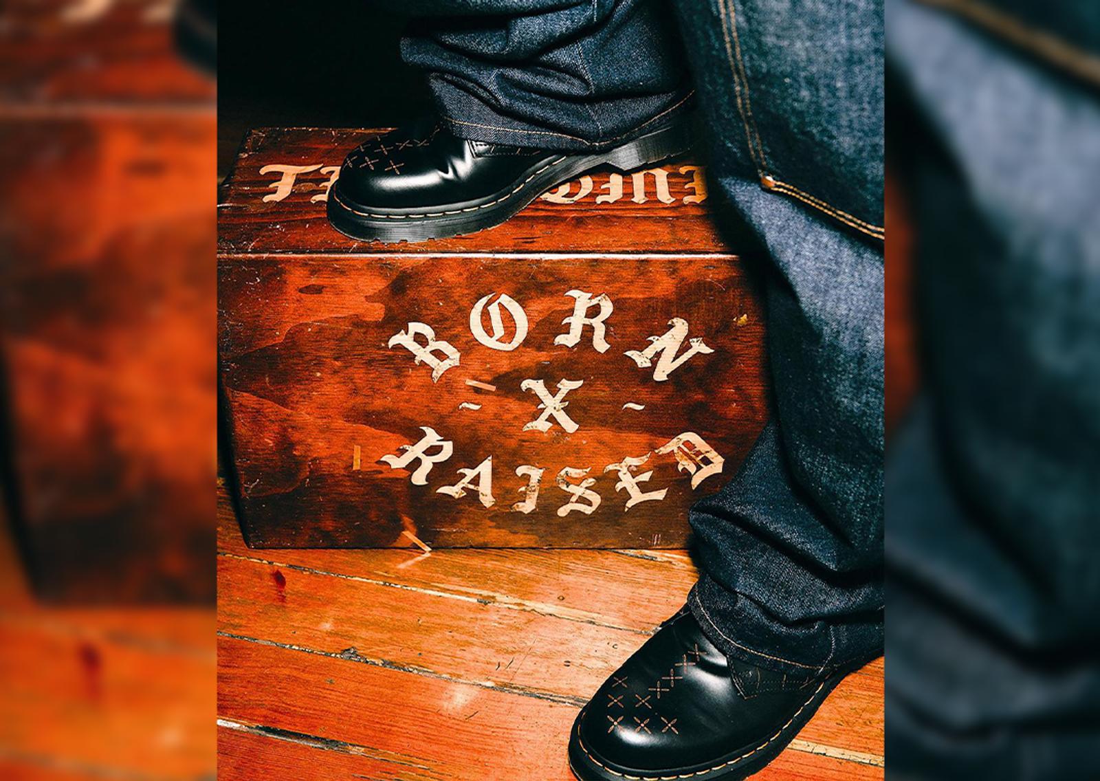 Born x Raised x Dr. Martens 1461 Oxford The Web Angle