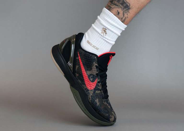 Nike Kobe 6 Protro Italian Camo On Foot Lateral Left