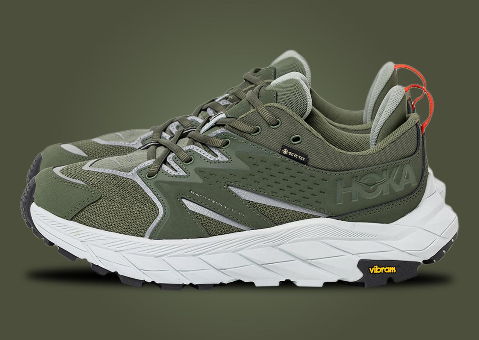 WTAPS x Hoka Anacapa Low GTX Olive Drab Lateral