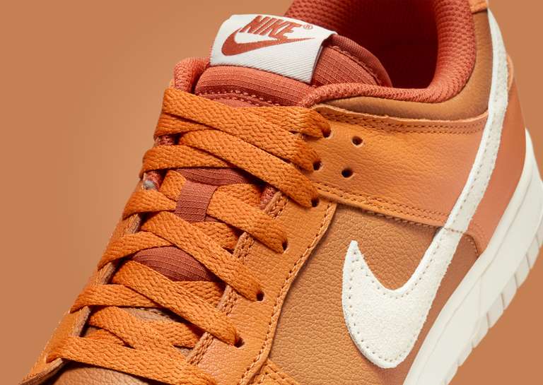 Nike Dunk Low Monarch Dark Russet Lateral Tongue