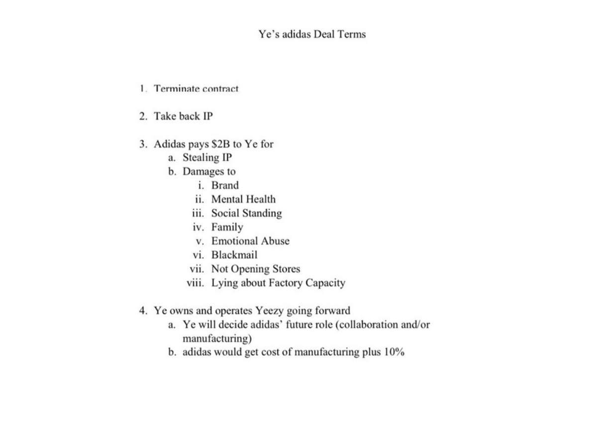 Yeezy adidas contract Clearance