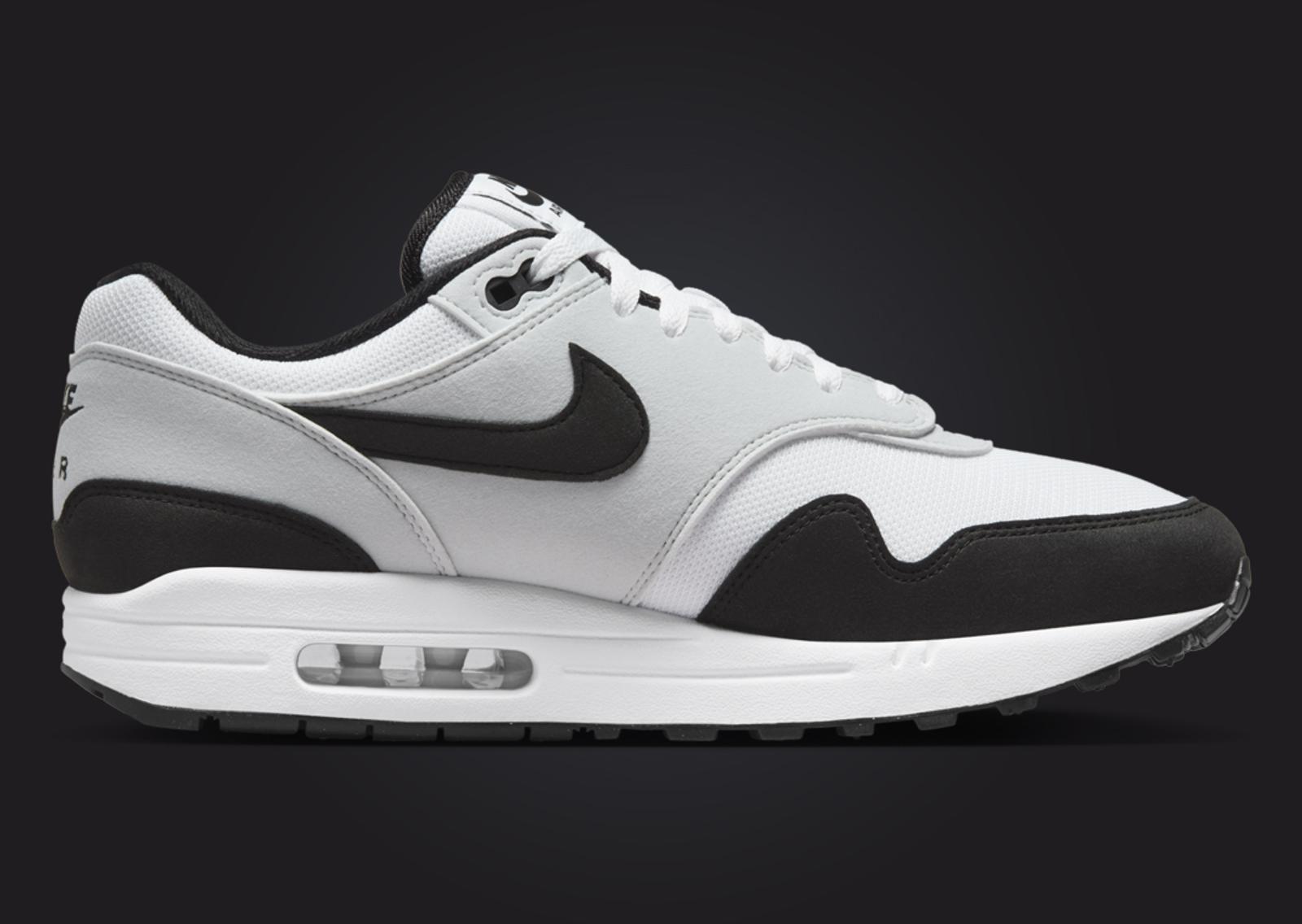 Nike Air Max 1 White Black Medial