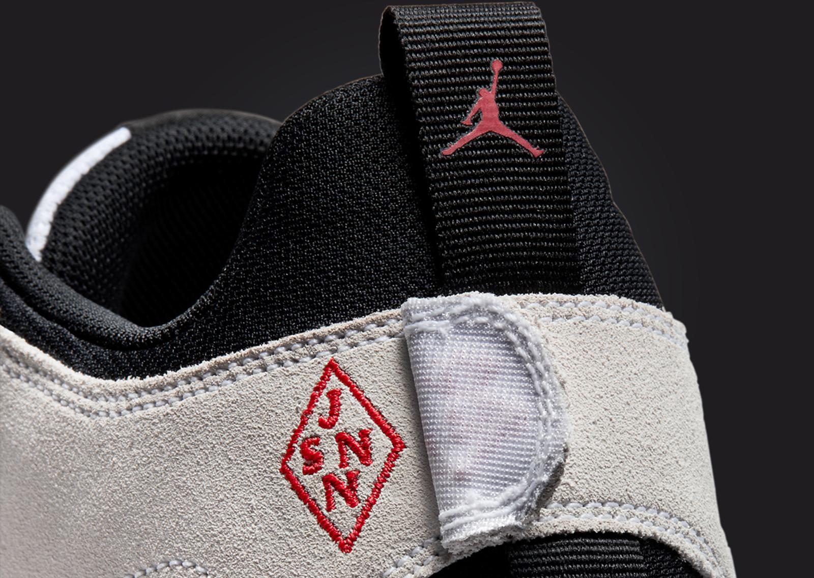 Jordan One Take 5 White Red Black Heel Detail