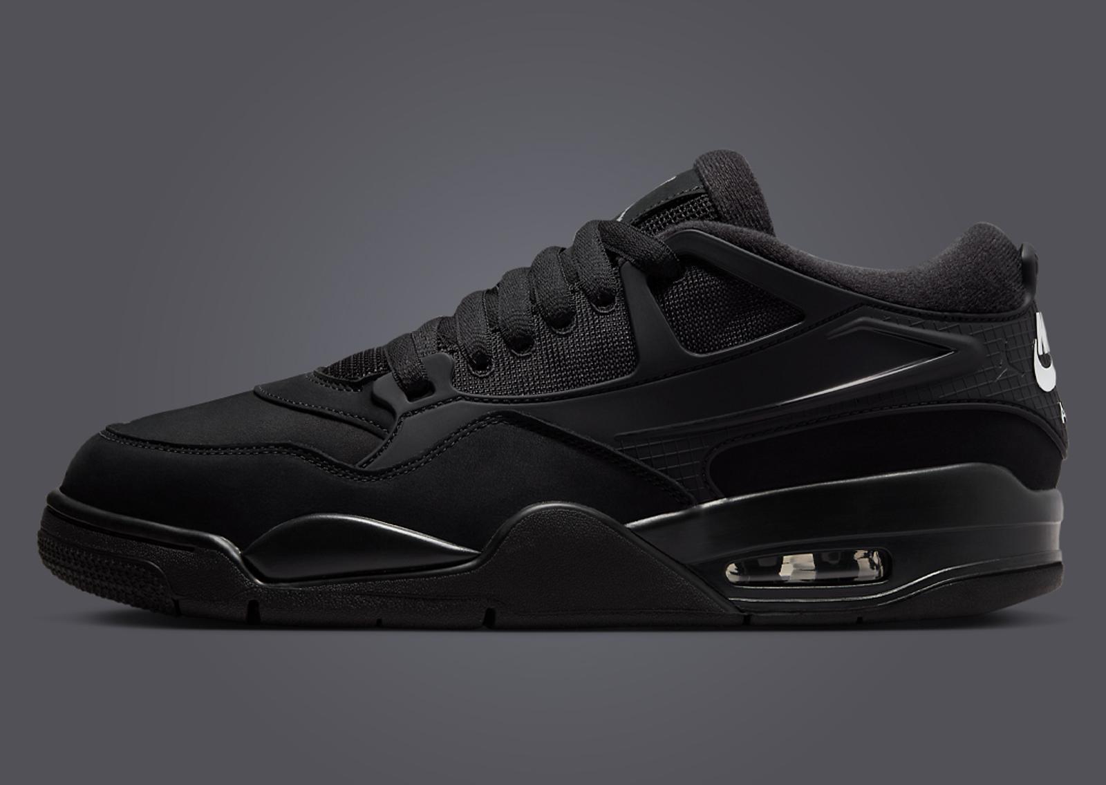 Air Jordan 4 RM Black Cat Lateral