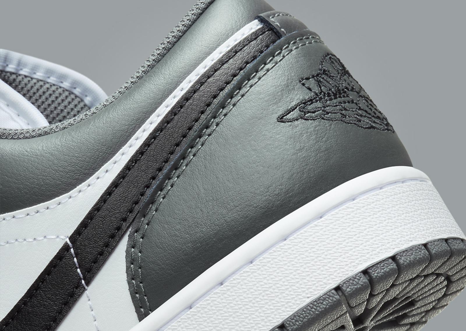 Air Jordan 1 Low Iron Grey Heel