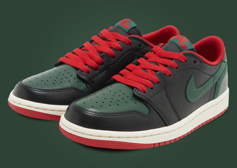 The Air Jordan 1 Retro Low OG Black Gorge Green Releases June 2024