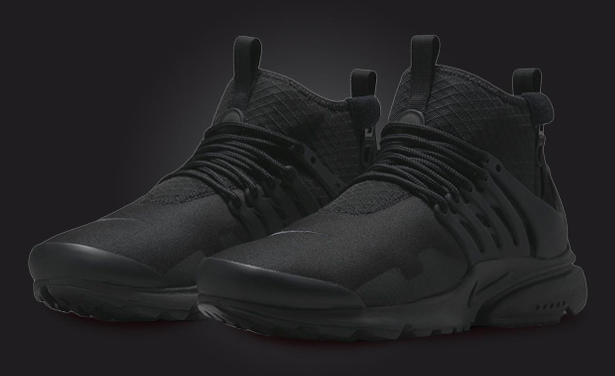 Stealth Up Your Spring Rotation With The Nike Air Presto Mid Utility Triple Black