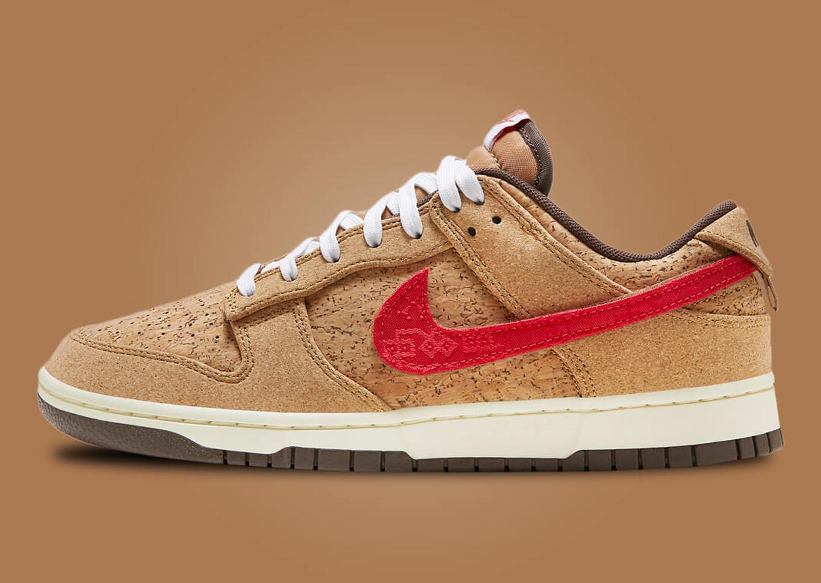 CLOT x Nike Dunk Low SP Flax Lateral