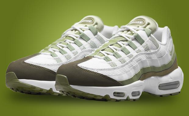 Green Shades Mix With White To Create This Nike Air Max 95