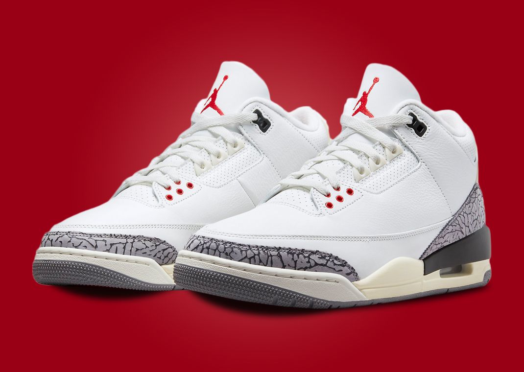Official Look At The Air Jordan 3 White Cement